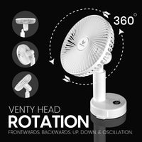 Ventilador de Clip Portátil, Batería de 5000 mAh