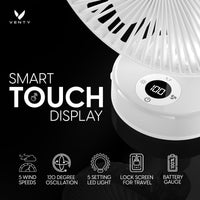 Ventilador de Clip Portátil, Batería de 5000 mAh